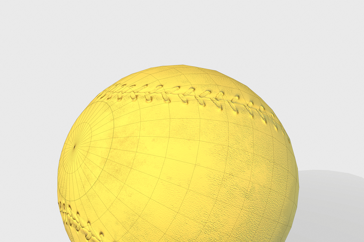 Old Baseball PBR, an Object 3D Model by Daniel Mikulik (Photo 7 of 11)