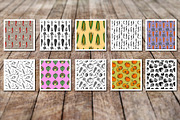 Vector ink vegetables and patterns, a Background Graphic by lenavetka87 (Thumbnail 5 of 5)