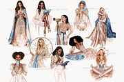 Zodiac Sign Clipart Set Celestial, a Person Illustration by GlamArtZhanna (Thumbnail 5 of 8)