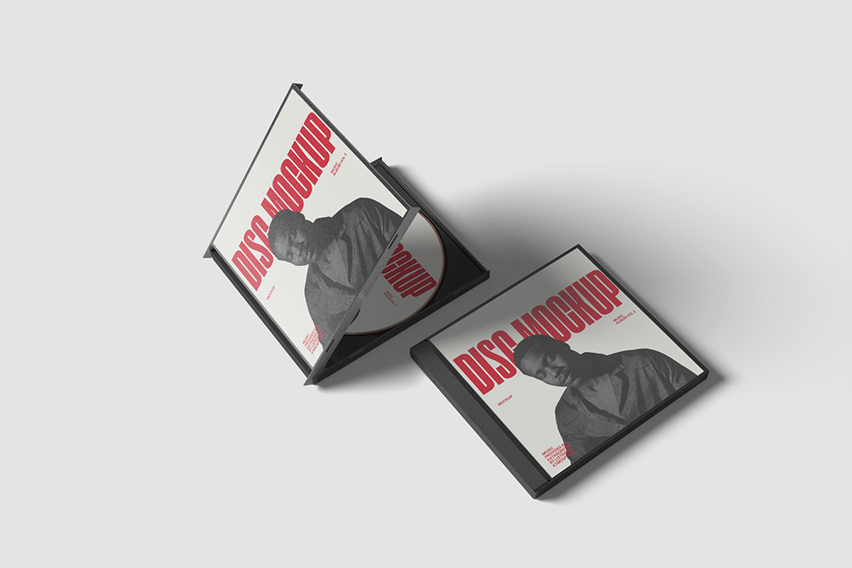 Clean Disc Mockup PSD, a Merchandise Mockup by ianmikraz (Photo 2 of 5)