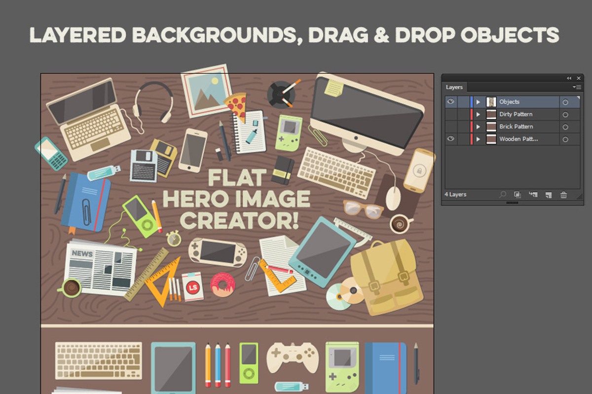 Flat Hero Image Creator preview 5