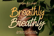 Breathly - Font Duo, a Handwritten Font by Setara Langit CreativeStd (Thumbnail 1 of 9)