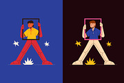 Human X AI Vector Illustrations, a Technology Illustration by Framley (Thumbnail 3 of 8)