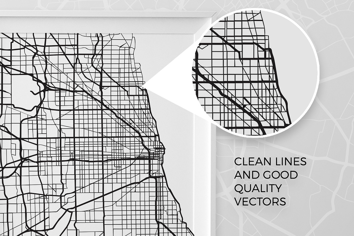US City Street Map Bundle, an Illustration by deificus Art (Photo 4 of 5)