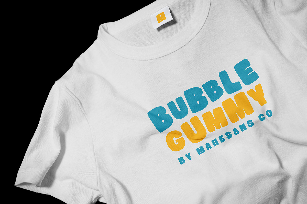 Bubble Gummy | Playful Display Font, a Sans Serif Font by Mahesans Co (Photo 6 of 10)