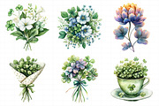 Saint Patrick’s Day Bouquet Clipart, an Illustration by Daily.Designs (Thumbnail 8 of 8)