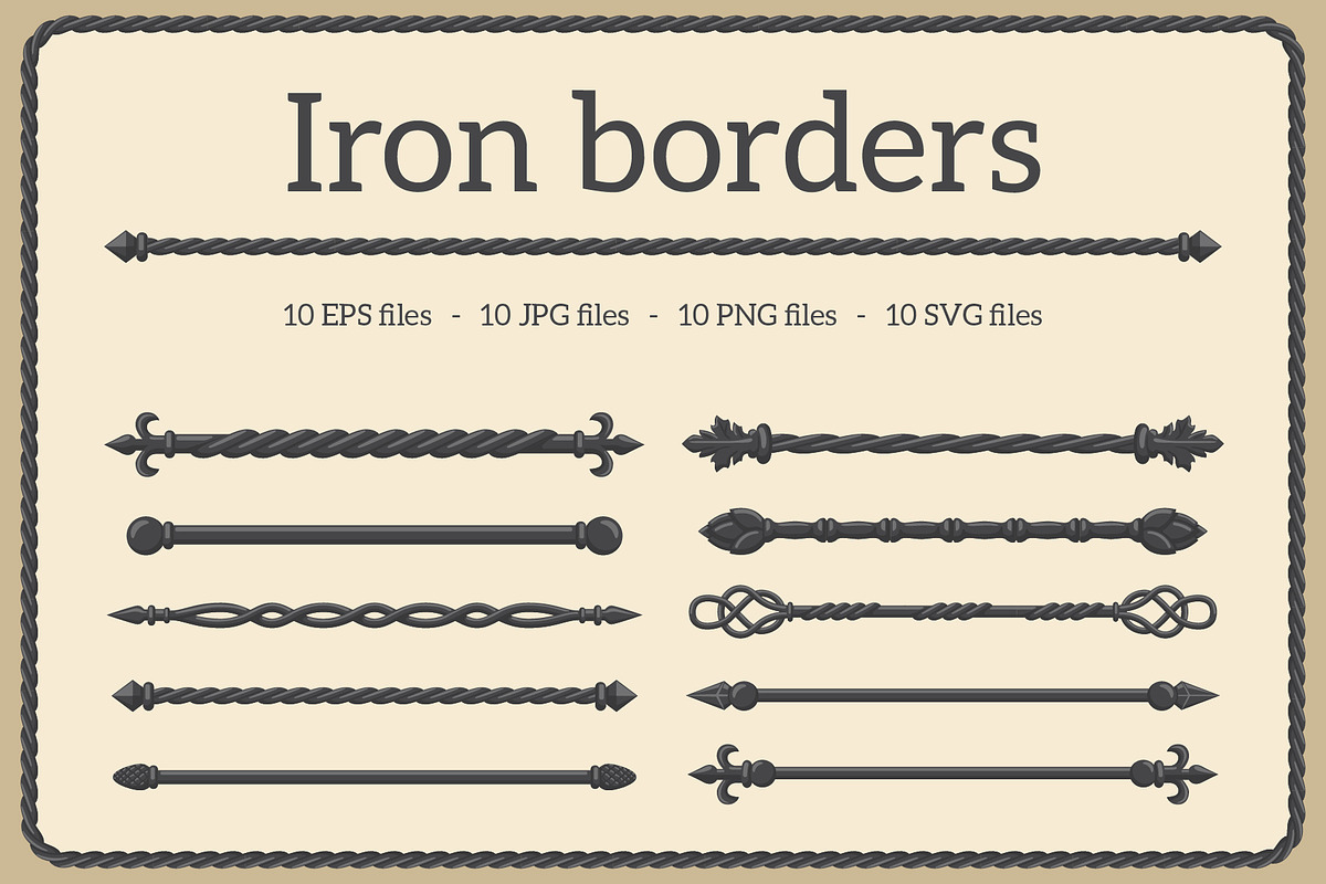 Iron borders, an Object Graphic by Woters little shop (Photo 1 of 3)
