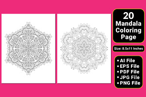 Mandala Coloring Book Pages