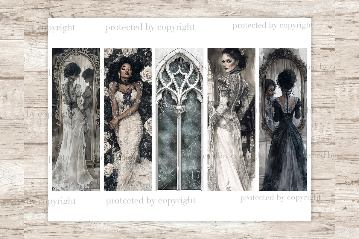 Haunted House Bookmarks | Halloween, a Seasonal Illustration by GlamArtZhanna (Photo 2 of 3)