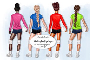 volleyball clipart, a Sport Illustration by DekoArt
