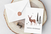 WATERCOLOR DEER XMAS BUNDLE, an Animal Illustration by KruthDesign (Thumbnail 7 of 12)