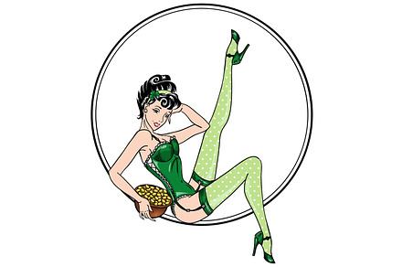 Pin-up for St.Patrick day