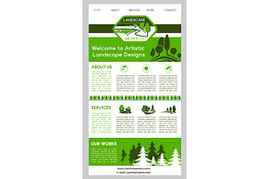 Landing Page Template For Landscape Design Website