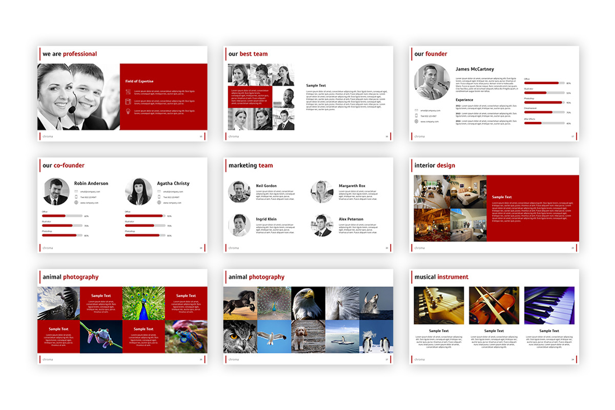 Chroma - PowerPoint Template, a Presentation Template by everslide (Photo 5 of 7)