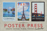 PosterPress for Photoshop, a Layer Style Add-On by Ian Barnard (Thumbnail 1 of 5)