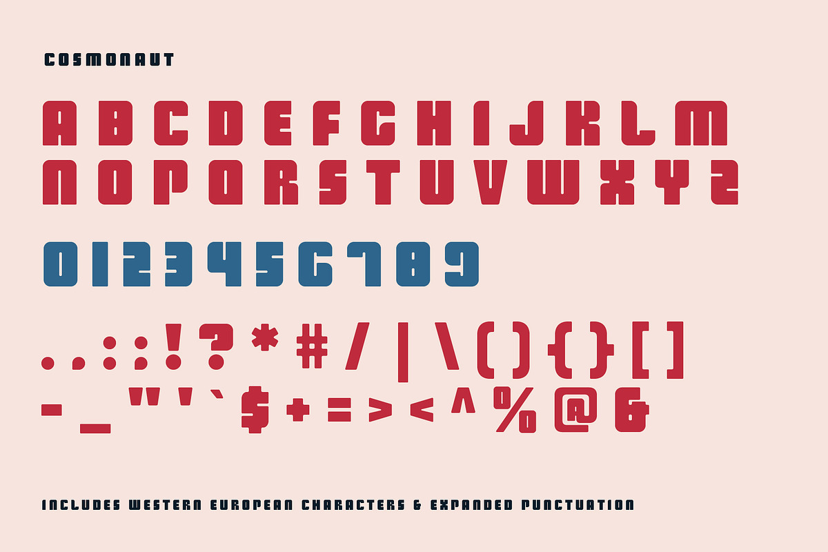 Cosmonaut - Soviet Space Font, a Sans Serif Font by OPENCITYDESIGNCO (Photo 2 of 9)