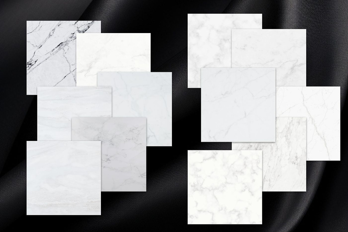 12 Minimalist White Marble Textures, a Texture Graphic by UniqueMe (Photo 2 of 6)