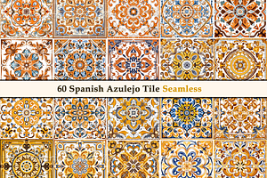 Spanish Azulejo Pattern Tile V2