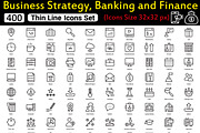 Business Strategy and Banking, an Outline Icon by Color Cubes (Thumbnail 5 of 5)