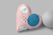 Heart Shape Cushion Mockups, a Household Mockup by megostudi0 (Thumbnail 3 of 6)