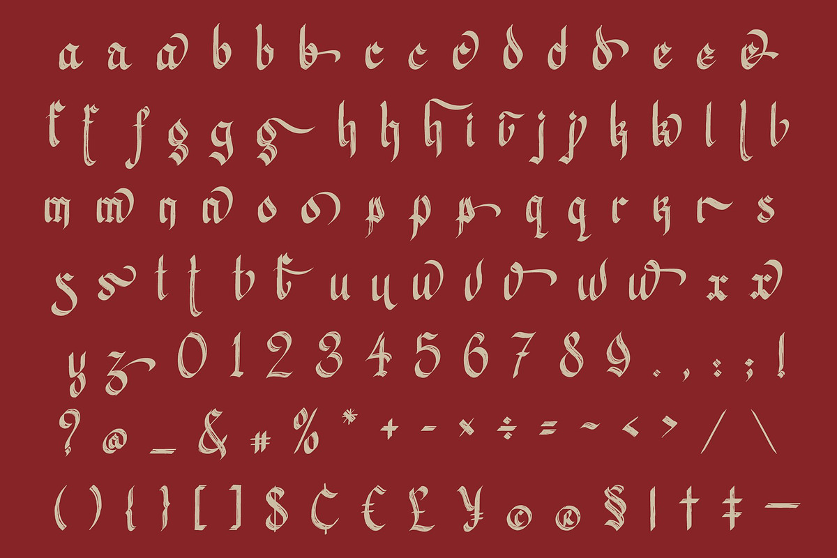 Hasfegia – Gothic Font, a Blackletter Font by Randi Irvan | Rvandtype (Photo 10 of 11)