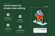 Fitness and Health Illustration Art, a Healthcare Illustration by Brickclay (Thumbnail 2 of 9)