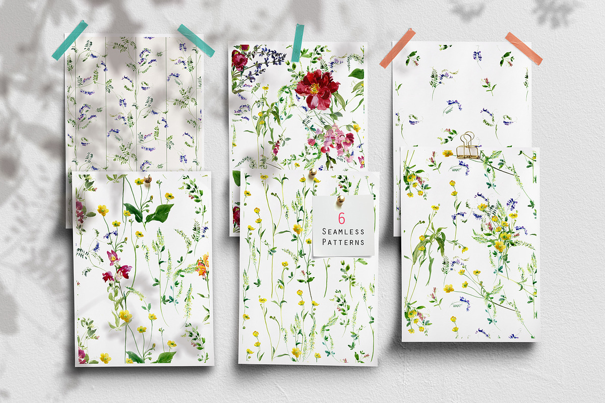 Summer Feel. Watercolor Set, a Pattern Graphic by Irina Dolgikh (Photo 2 of 16)