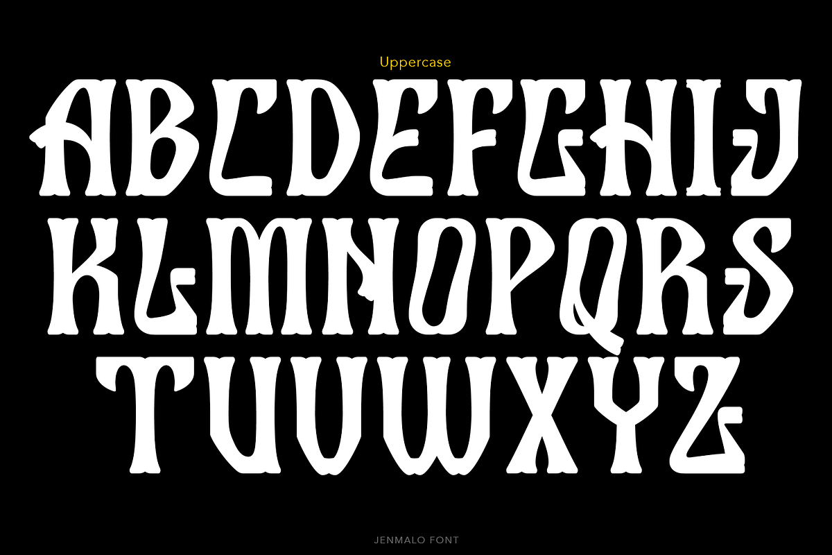 Jenmalo Display Font, a Blackletter Font by TypeClassHeroes (Photo 7 of 15)