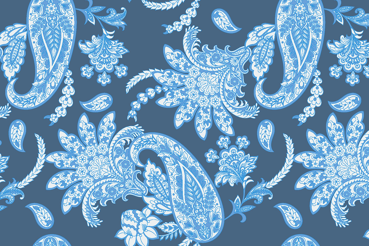 Paisley textile floral pattern, a Graphic by antalogiya (Photo 3 of 4)
