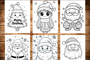 Christmas Coloring Pages for Kids, a Brochure Template by LA Design (Thumbnail 3 of 10)