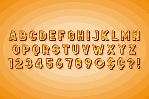 Retro Broadway Cinema Alphabet