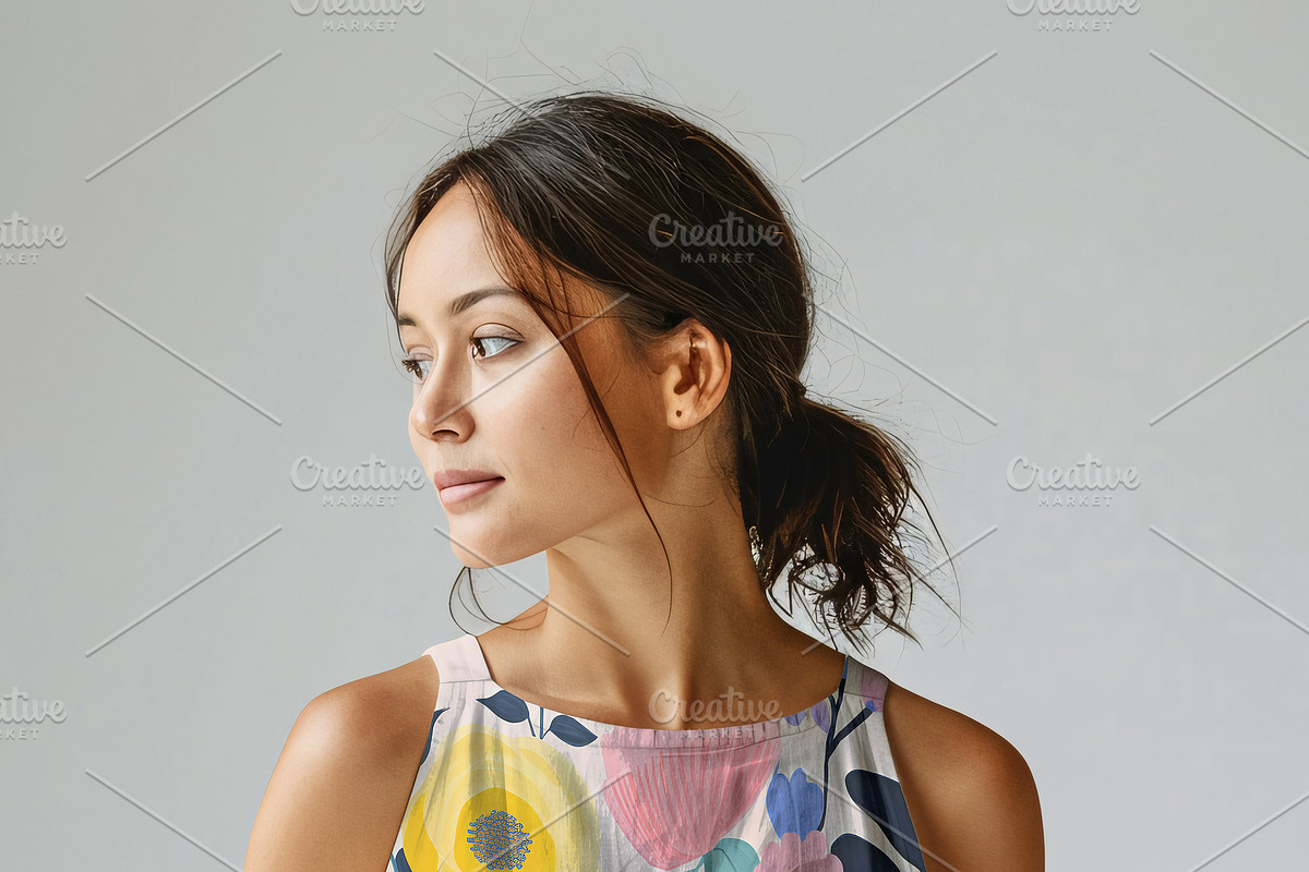 Casual Linen Dress mockup, an Apparel Mockup by Nora Gad (Photo 3 of 15)