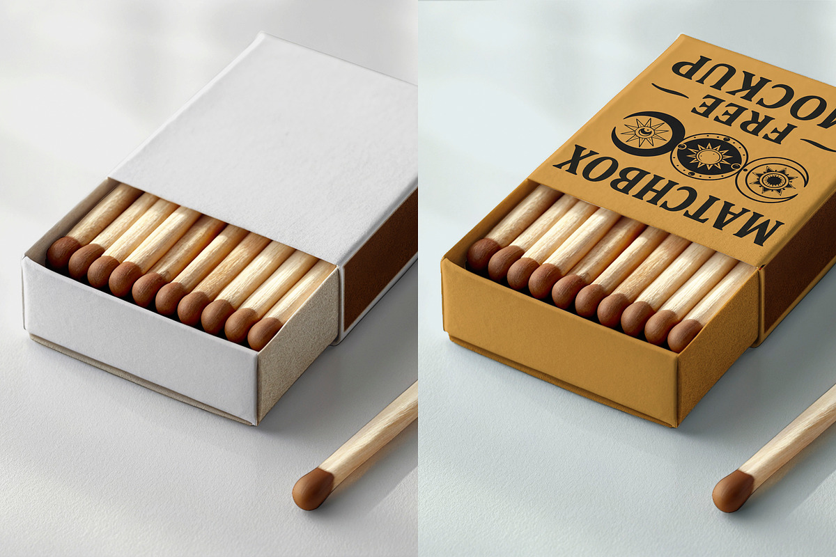 Matchbox Mockup, a Packaging Mockup by GraphicWave (Photo 2 of 3)