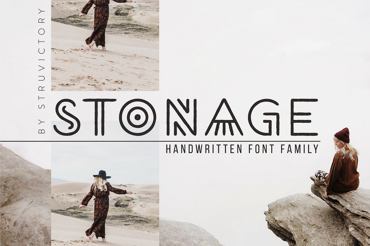 Stonage - Handwritten Font Family, a Symbol Font by Struvictory.art (Photo 11 of 11)