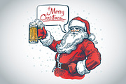 Jolly Santa Claus, a Decorative Illustration by Countryside life (Thumbnail 2 of 6)