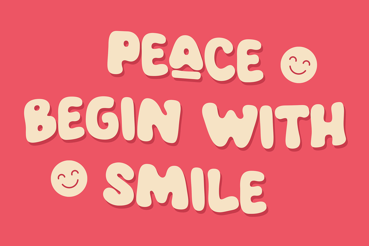 Lucky Coin - Cute Display font, a Handwritten Font by Dryy.type (Photo 6 of 11)