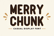 Merry Chunk - Chunky Font, a Sans Serif Font by Limited.studio (Thumbnail 1 of 5)