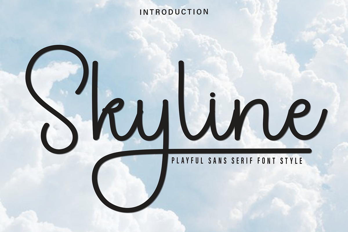 Skyline, a Handwritten Font by FreshTypeINK (Photo 1 of 8)