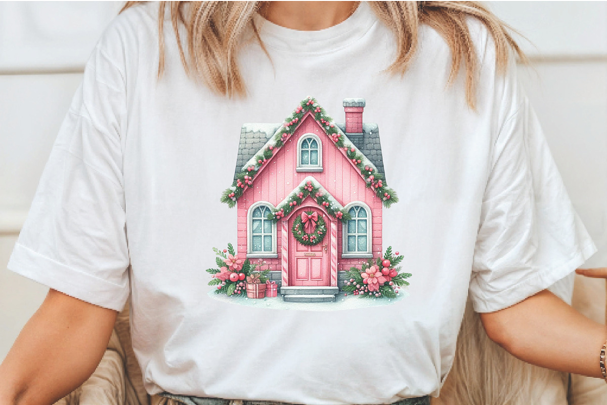 Watercolor Christmas Village Clipart, an Illustration by Libby Wishes (Photo 8 of 9)