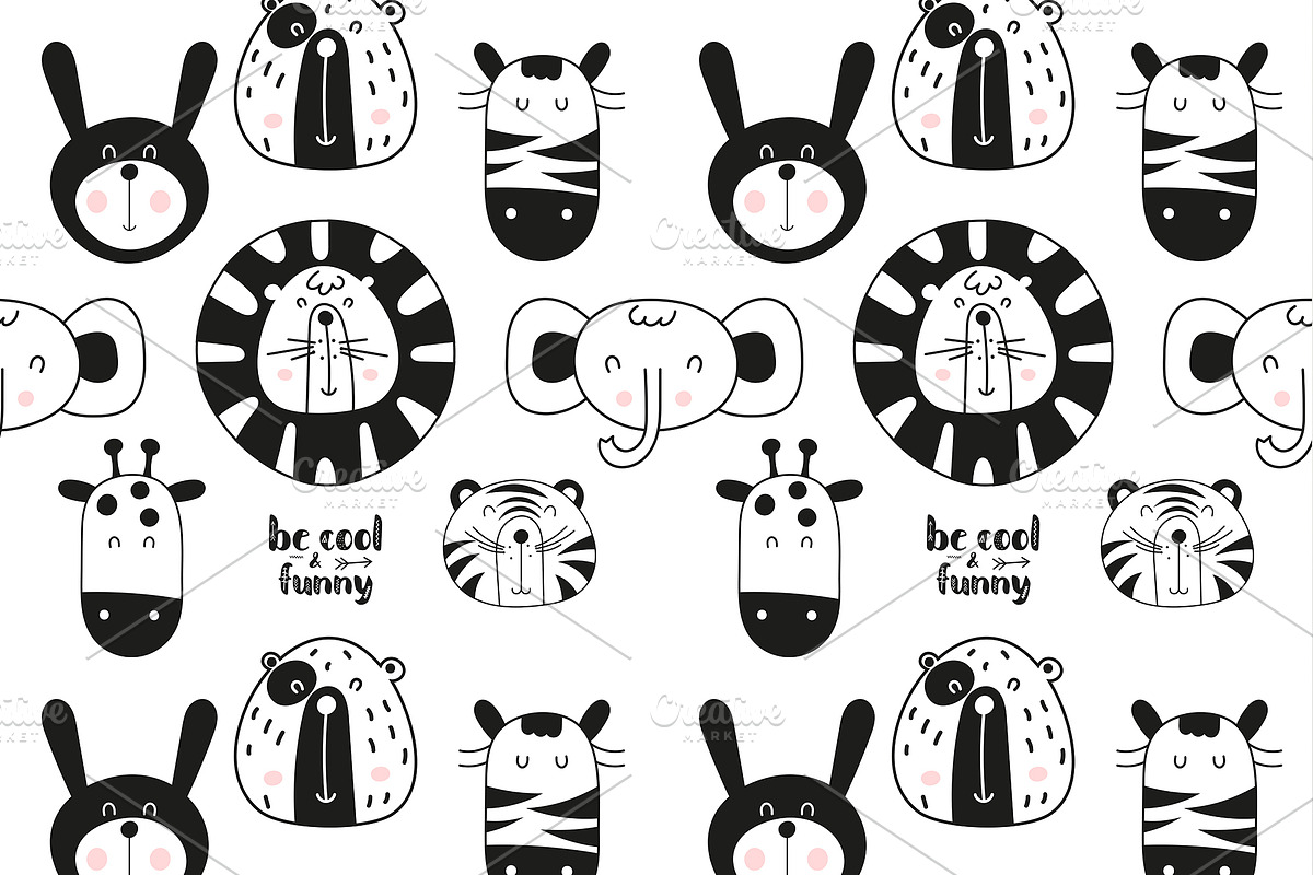 Nursery Art Funny Jungle Animals, an Animal Illustration by Nursery Art (Photo 11 of 13)