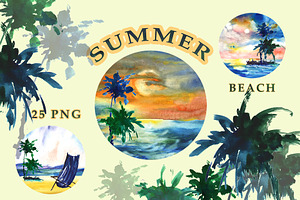 Summer. Beach. PNG