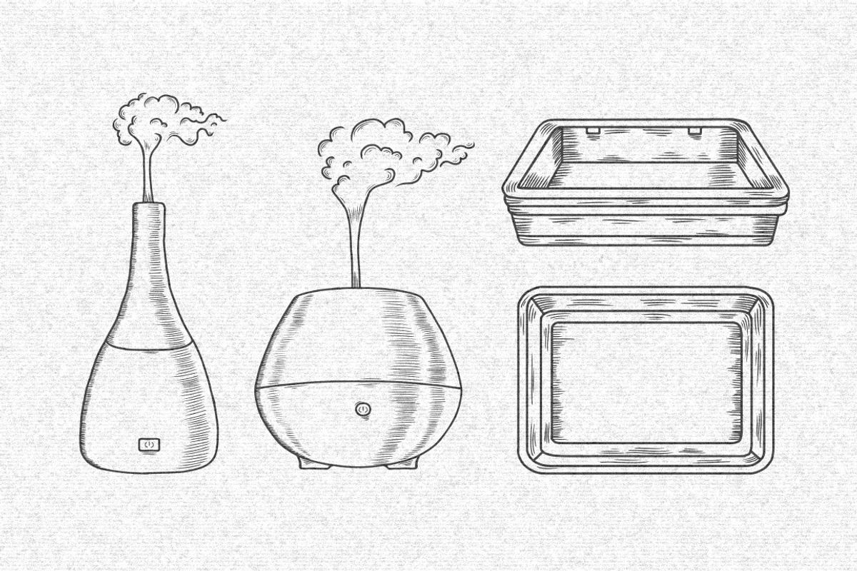Essential oil jars and bottles, a Healthcare Illustration by Chelovector (Photo 3 of 3)