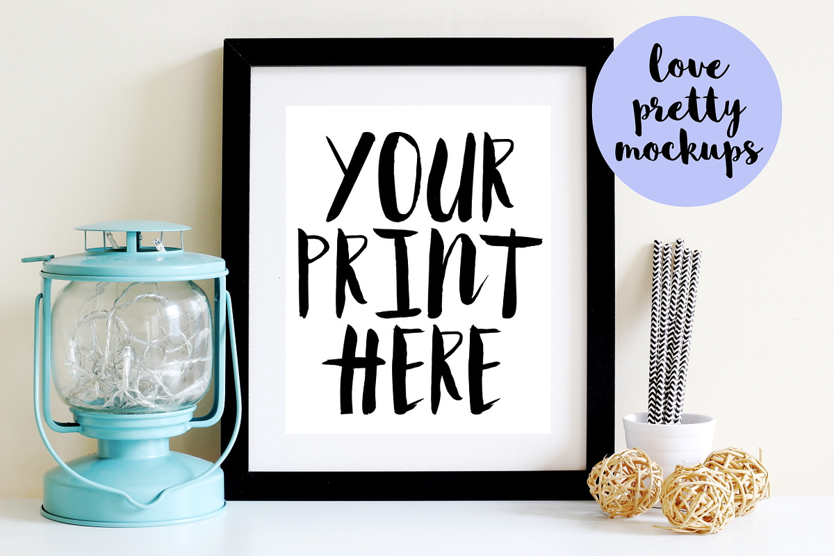 8X10 MOCKUP BUNDLE. 4 DISPLAY FRAMES, a Print Template by Love Pretty Mockups (Photo 3 of 5)