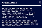 Arkibal Mono, a Sans Serif Font by Jan-Christian Bruun (Thumbnail 3 of 14)