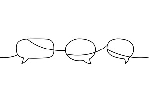 Minimalist continuous line art with, an Object Illustration by GraphiShop