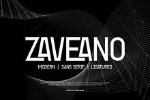Zaveano - Ligatures Font