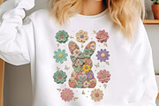 Crochet Faux Yarn Easter Png Bunny, an Illustration by Designking (Thumbnail 1 of 4)