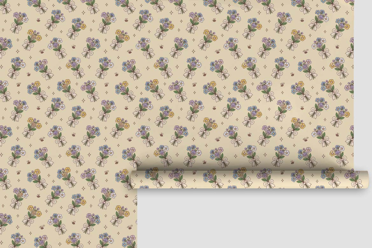 Vintage Floral Kawaii Bundle Pattern, a Pattern Graphic by one-touch (Photo 17 of 20)