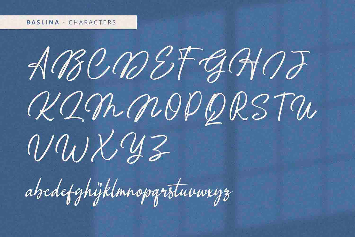 Baslina - Handwritten Font, a Handwritten Font by Alpaprana (Photo 8 of 10)