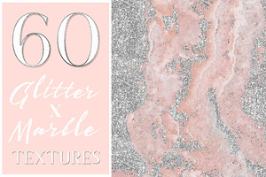 Glamorous Glitter x Marble Textures